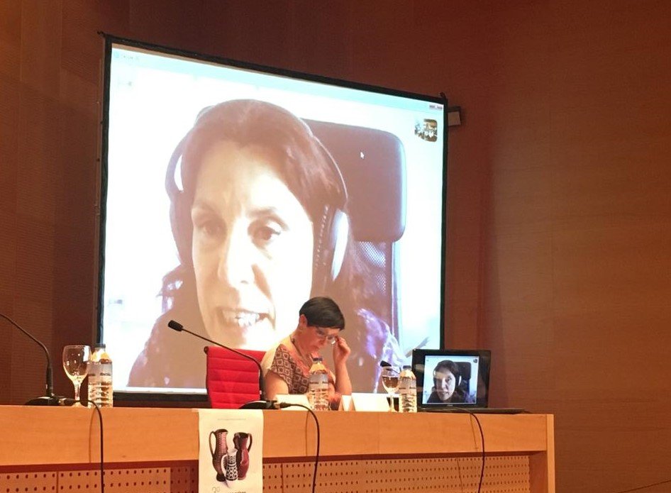 Diana Marre, durante su intervención por videoconferencia durante el 3º Congreso sobre adopción y acogimiento organizado por Manaia