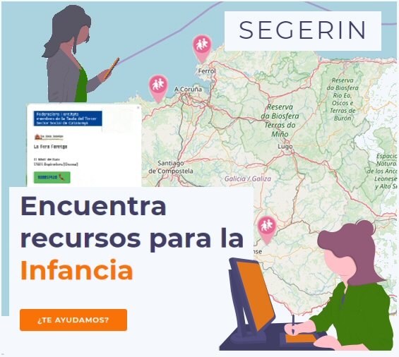 Una ong gallega lanza SEGERIN, el primer servicio de geolocalización de recursos para la Infancia en Galicia