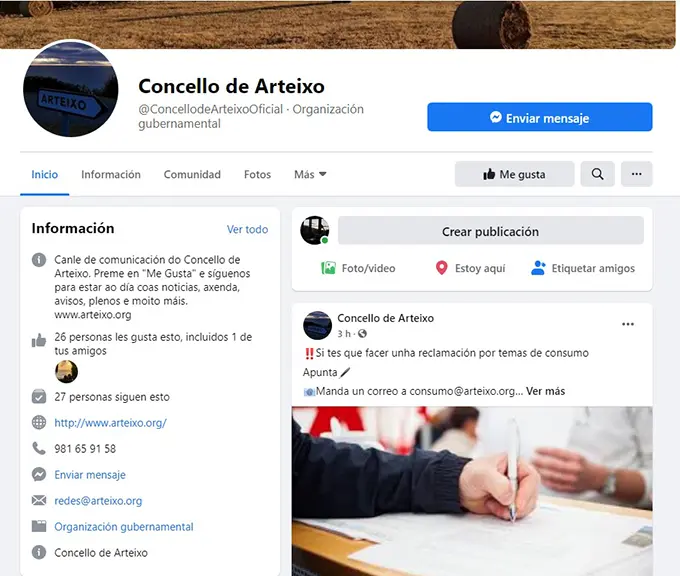Arteixo mejora la comunicaci&oacute;n con sus vecinos a trav&eacute;s de las redes sociales