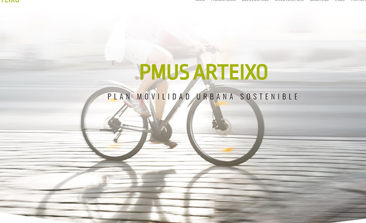 proyecto de bicicletas y estaciones de aparcarlas en Arteixo