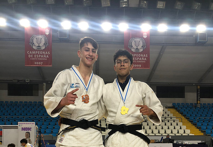Anderson y Francesco en la fase final del Campeonato de España Judo Junior