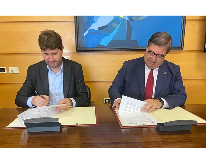 firman convenio de colaboraci&oacute;n arteixo y UDC