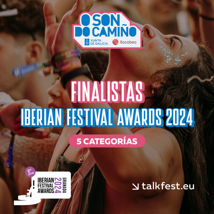 Cartel de la nominación de O Son Do Camiño para los Iberian Festival Awards.