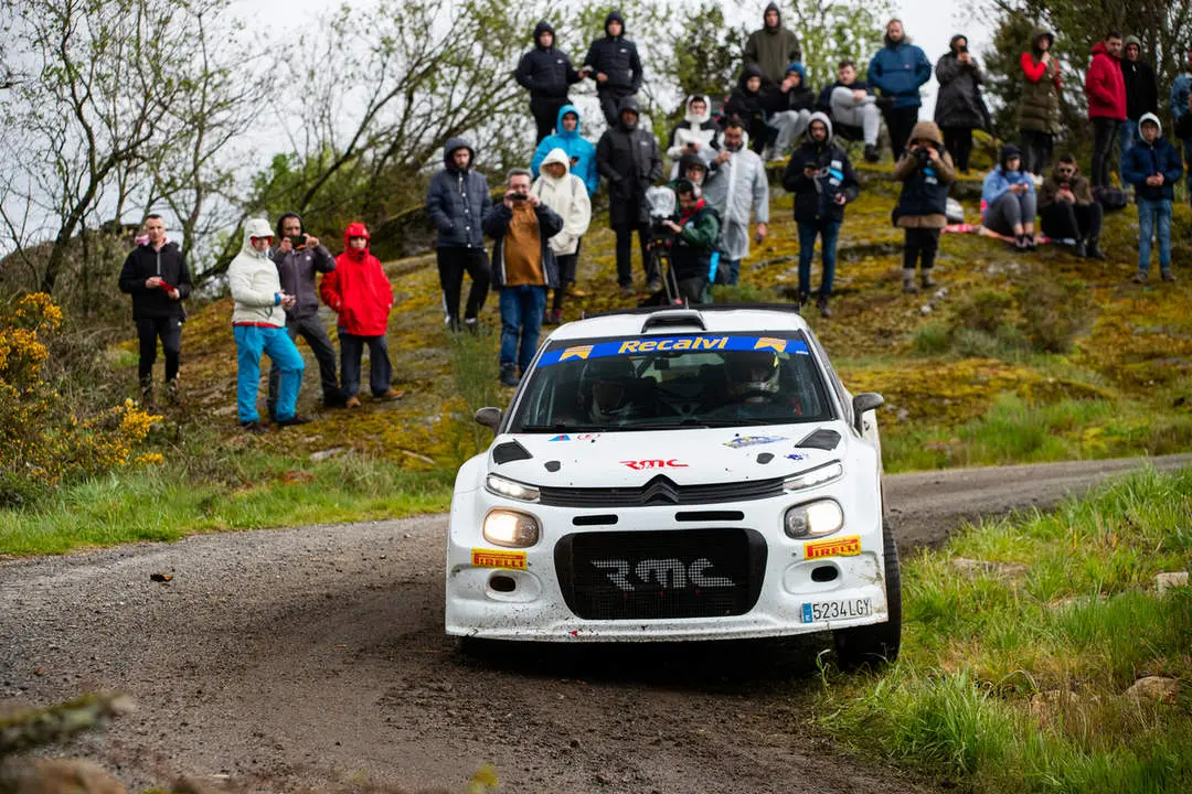 Roberto Blach Jr. en el "Rali do Cocido" en O Couto.