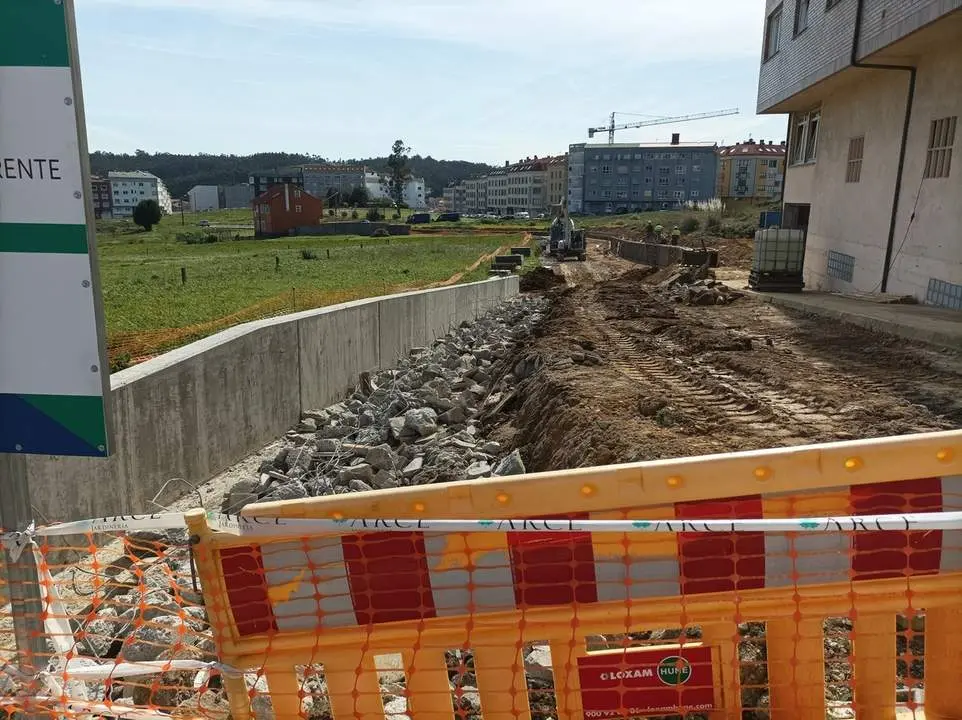 Construcci&oacute;n de una nueva calle en Arteixo.