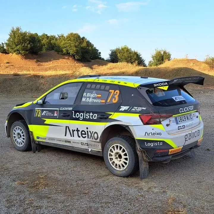 El &Scaron;koda Fabia RS Rally2 de Roberto Blach Jr.