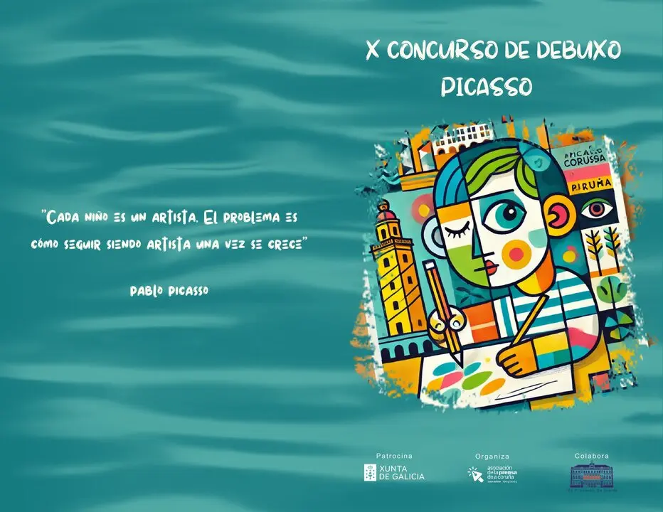 X Dibujo Picasso de la asociaci&oacute;n de la prensa de A Coru&ntilde;a.