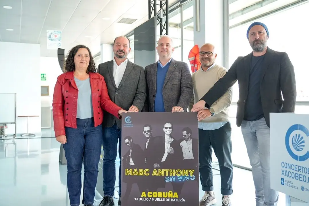 Presentaci&oacute;n del concierto de Marc Anthony en A Coru&ntilde;a.