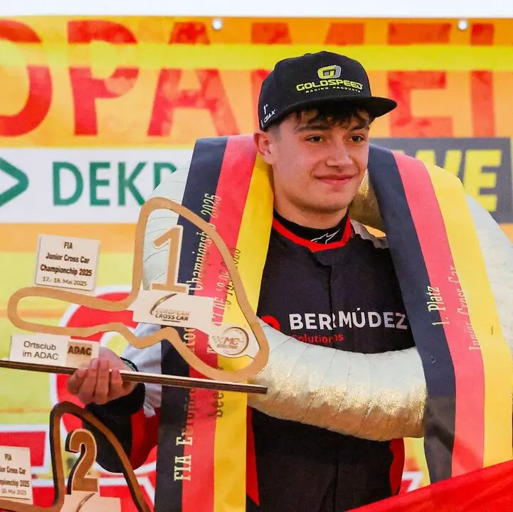 Victoria de Iago Rodr&iacute;guez en su debut europeo en Seelow, Alemania.