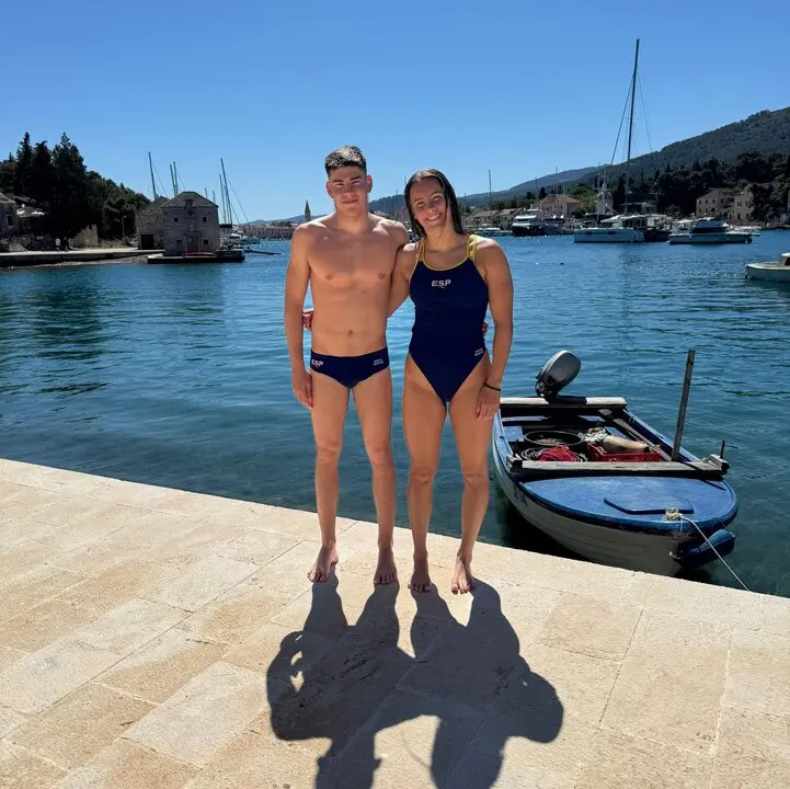 Mateo Garc&iacute;a y Paula Otero, del CNArteixo.