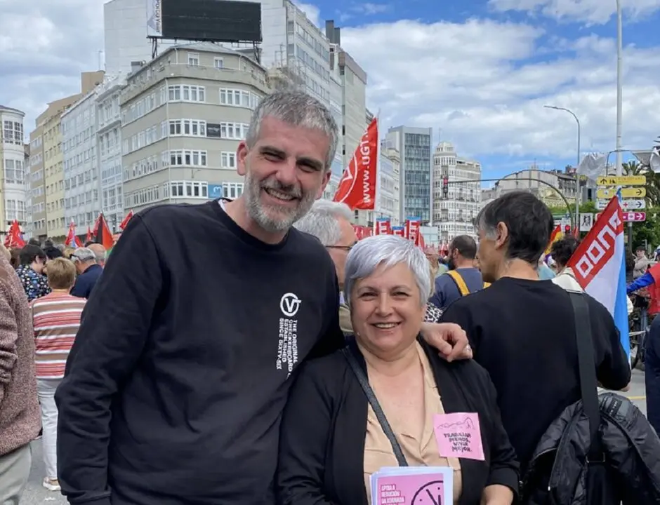 Martín Seco y Ana Cedeira (foto: Psoe Arteixo