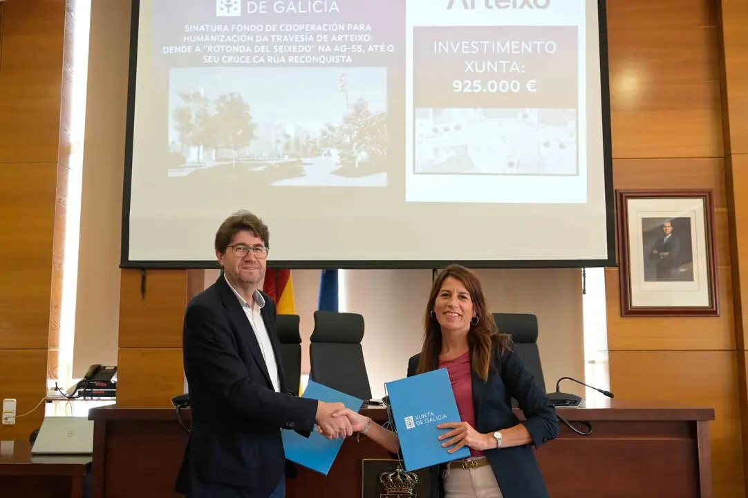La Xunta y el concello de Arteixo colaboran en la humanizaci&oacute;n de la Traves&iacute;a de Arteixo.