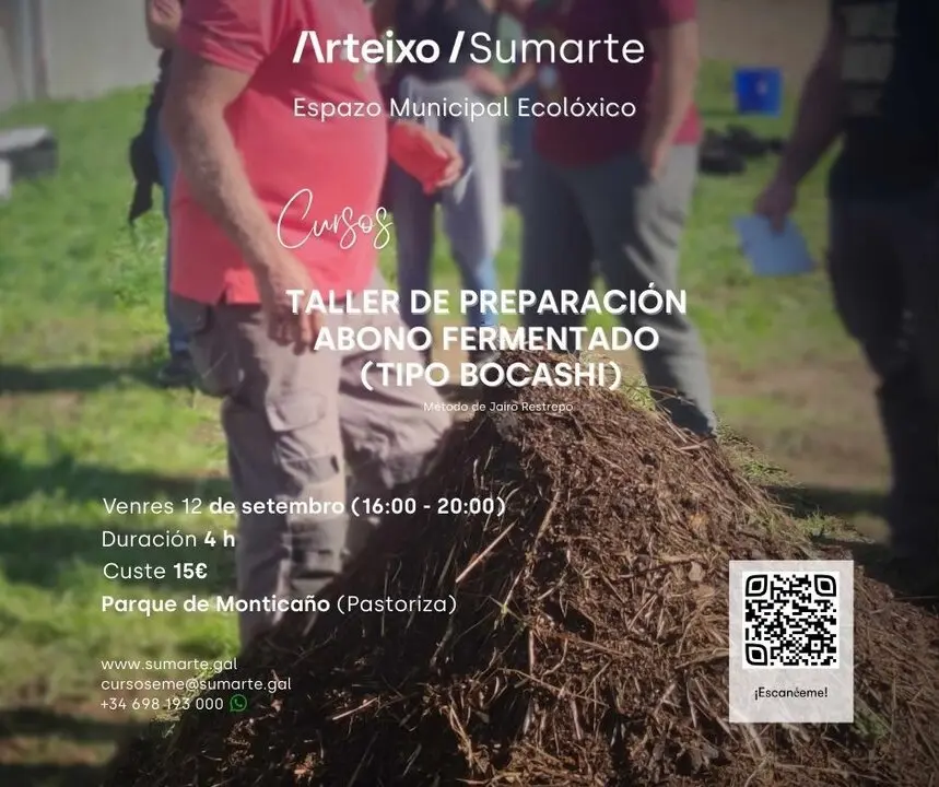 Taller de elaboraci&oacute;n de abono org&aacute;nico en Pastoriza.