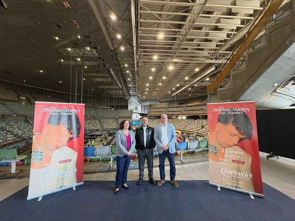Presentaci&oacute;n de los conciertos de Quevedo en el Coliseum de A Coru&ntilde;a.