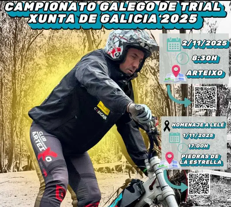 Arteixo acoge la "emocionante " clausura del Campeonato Gallego de Trial 2025.