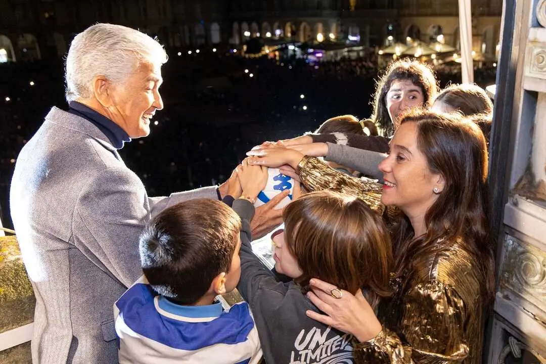 Bebeto marca el inicio de la Navidad en A Coru&ntilde;a.