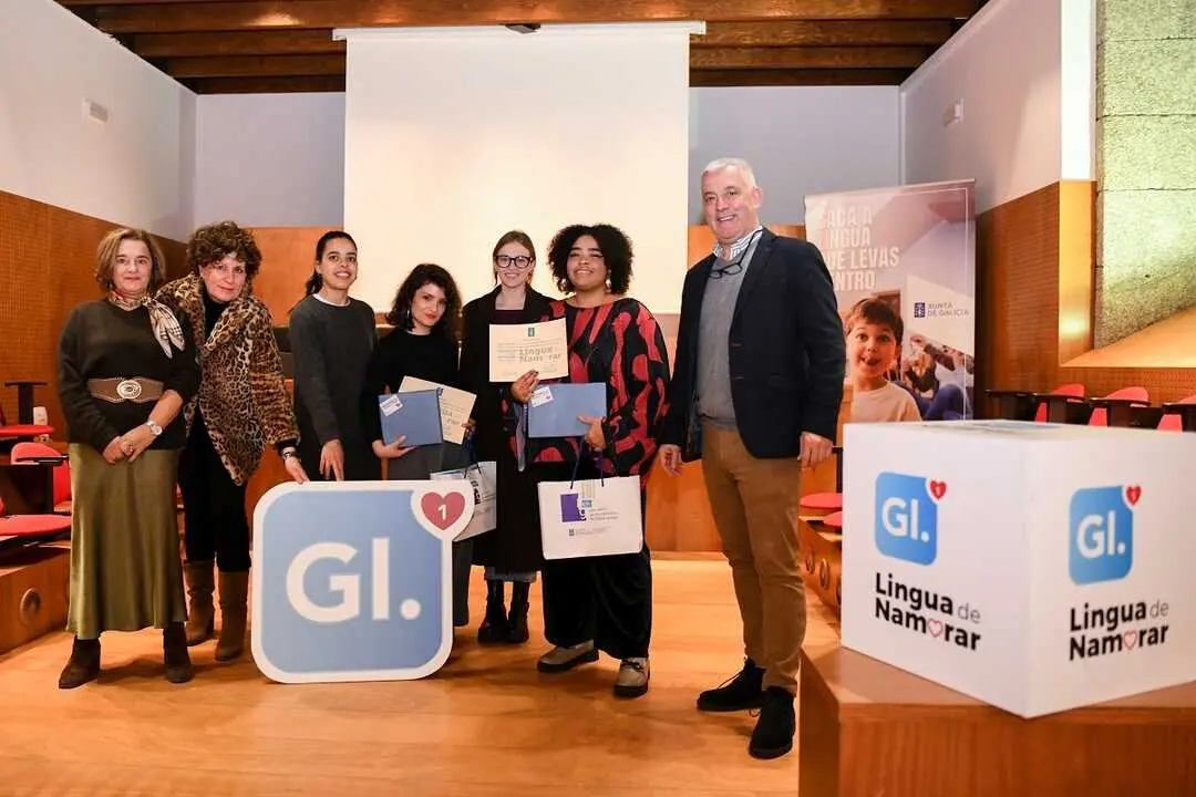 Entrega de premios del concurso "Lingua de Namorar".