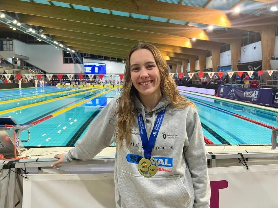 Paula Otero, del Club Nataci&oacute;n Arteixo, campeona de Espa&ntilde;a.