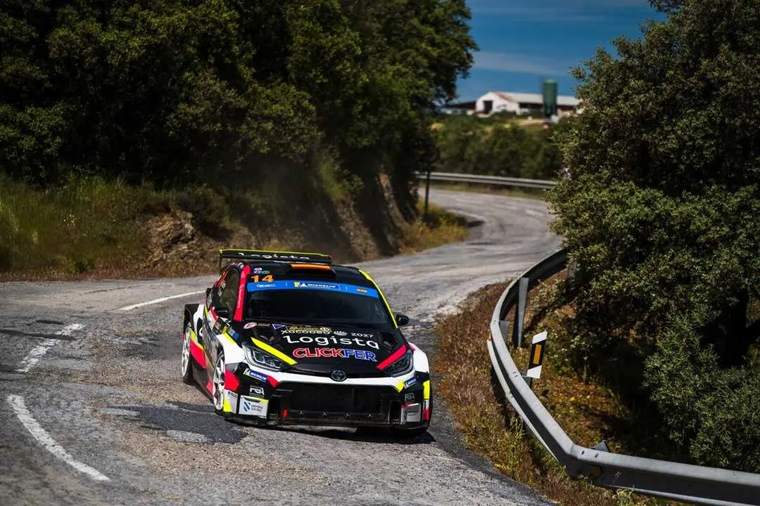 Roberto Blach Jr. durante el Rallye Sierra Morena.