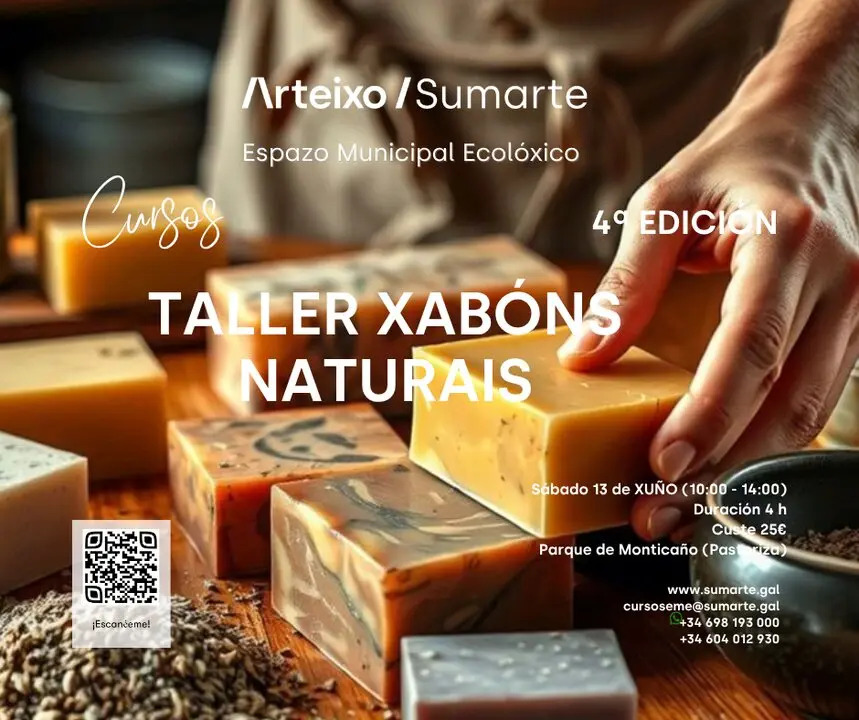 Taller de elaboraci&oacute;n de jabones naturales en Arteixo.