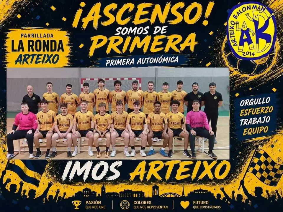Ascenso hist&oacute;rico del Arteixo Balonm&aacute;n a Primera Divisi&oacute;n.