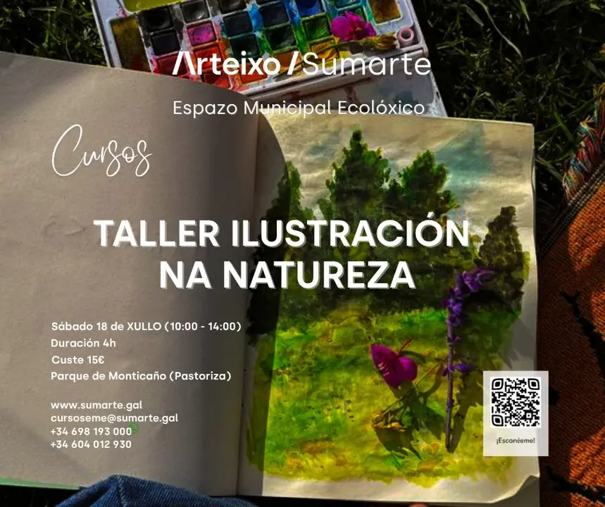 Arteixo organiza un nuevo taller de ilustraci&oacute;n en la naturaleza.