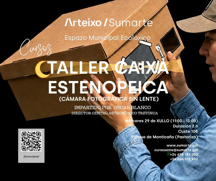 Arteixo organiza un taller para construir una c&aacute;mara estenopeica.