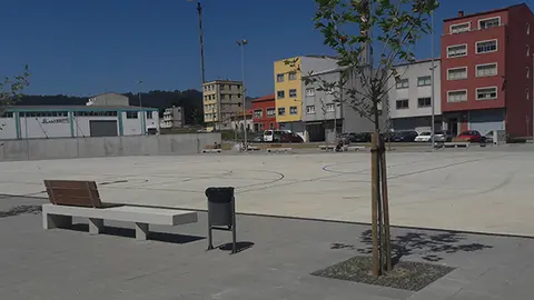 La plaza de Meicende contar&aacute; con canastas y porter&iacute;as as&iacute; como con un edificio de Arteixo Concilia