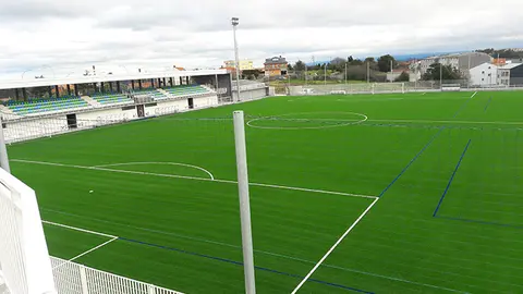 S.C Pastoriza muestra su nuevo campo de f&uacute;tbol en Arteixo