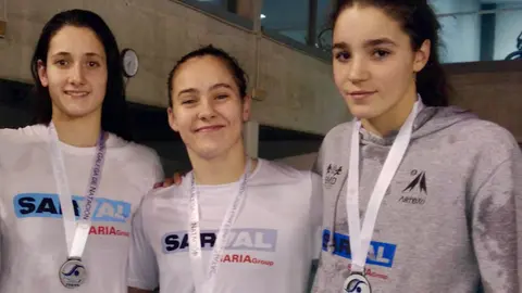 nadadoras del CN Arteixo en el Open del 24 al 28 de marzo