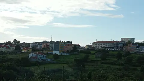 zona de la senda en la carretera de AC-552