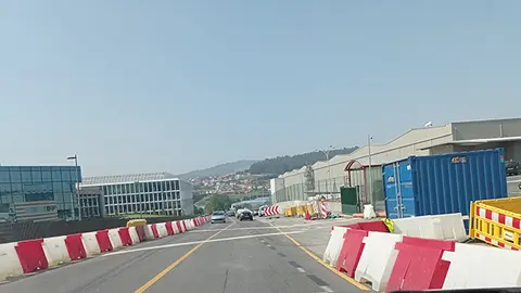 nuevos corte de tr&aacute;fico en el pol&iacute;gono de Sab&oacute;n, Concello de Arteixo