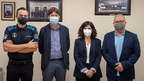 Daniel s&aacute;nchez, carlos Calvelo, Natalia Barreiro y Jos&eacute; Mar&iacute;a Novo