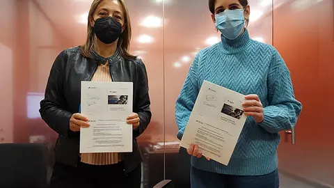 Firma convenio de colaboraci&oacute;n entre Caixabank y Arteixo CCA