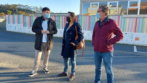 Psoe Arteixo en la zona do novo proxecto do centro social en Vilarrod&iacute;s