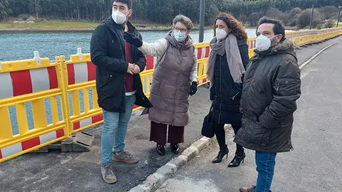 Os socialistas de Arteixo visitan Meicende