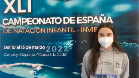 Eva S&aacute;nchez de categor&iacute;a infantil del CNA en C&aacute;diz