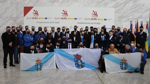 Delegaci&oacute;n galega que nos representa nas olimpiadas de FP, as "Spain Skills 2022"-El Portal de la Infancia