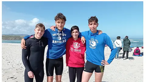 Jornada de Salvamento y Socorrismo en la playa de Sab&oacute;n, Arteixo