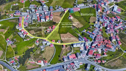 construyen sendas peatonales en Pastoriza, Concello de Arteixo