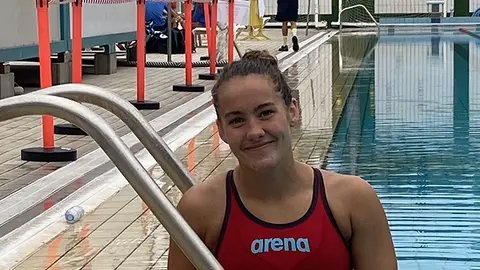 19 Campeonato del Mundo en Budapest donde participa Paula Otero del Club Nataci&oacute;n Arteixo