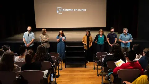 Acto do estreo dos catro filmes de "Cinema en Curso" en Santiago-El Portal de la Infancia