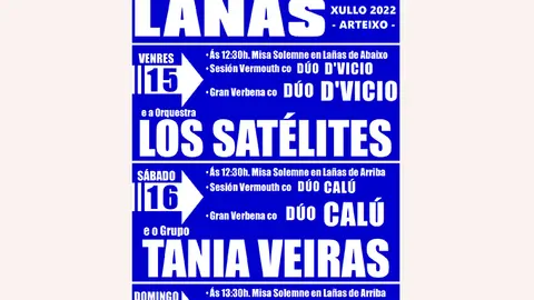 tres d&iacute;as de fiesta en La&ntilde;as 2022