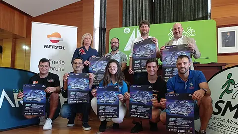 presentaci&oacute;n del CEAX Arteixo 2022 autoridades, patrocinadores y pilotos