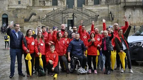 La Fundaci&oacute;n A LA PAR acabada la peregrinaci&oacute;n, en Santiago-El Portal de la Infancia 