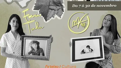 Emma y Marta dibujates autodidactas gallegas eponen en arteixo