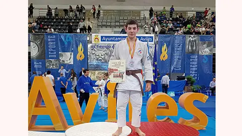 el judo Pancho Lago del Judo Club Arteixo en Avil&eacute;s, Asturias
