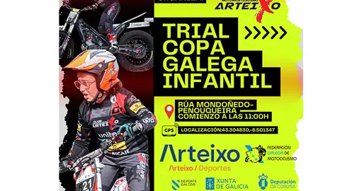 cartel trial copa gallega infantil en arteixo