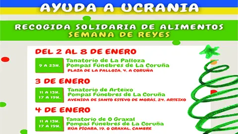 Pompas F&uacute;nebres de La Coru&ntilde;a colabora en una acci&oacute;n solidaria