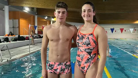 campeonato nataci&oacute;n Arteixo Mateo e Alba